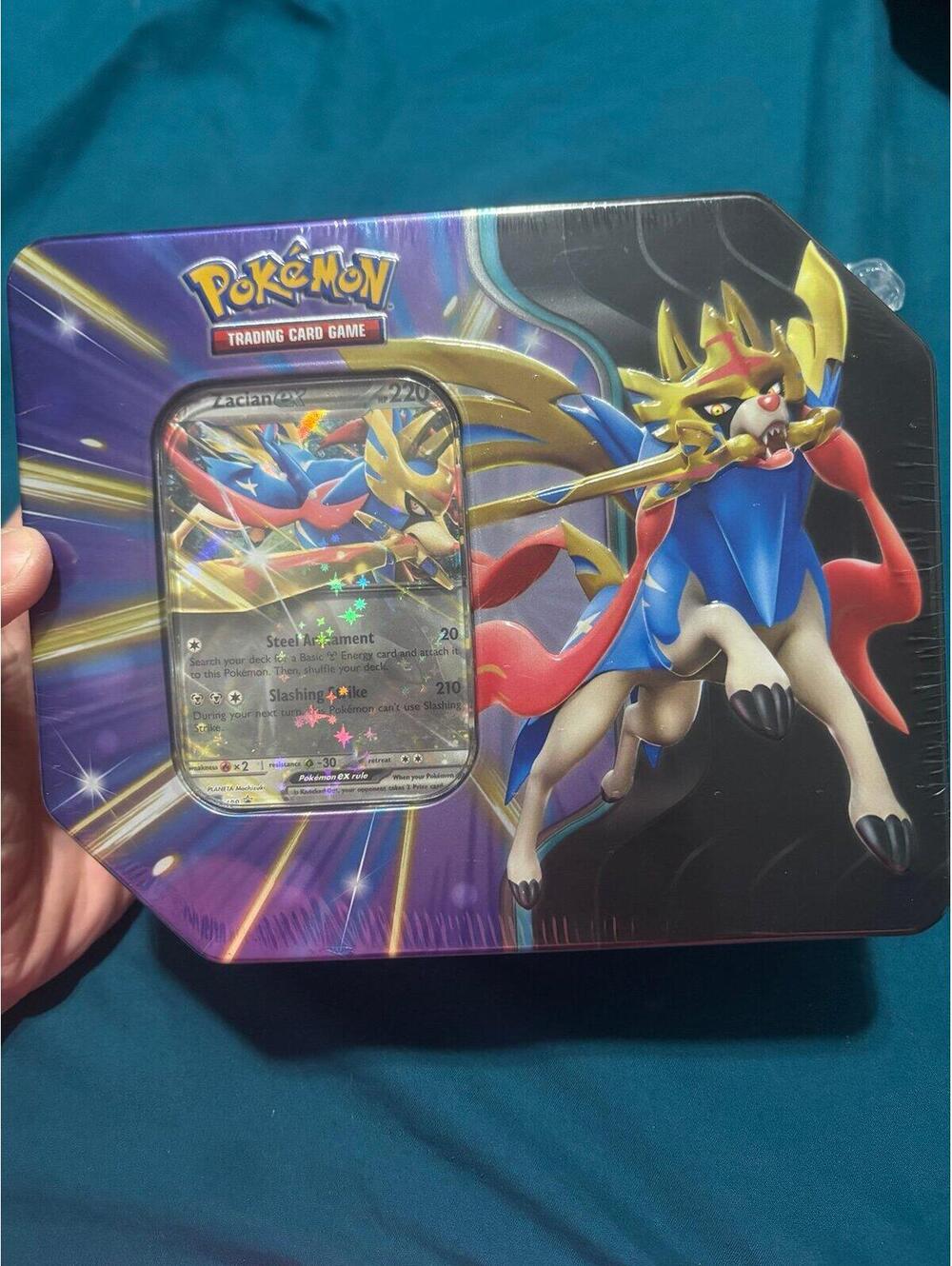 Pokemon TCG Slashing Legends Tin - Zacian ex - New Sealed